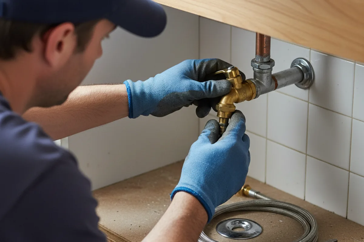 Shutoff valve and fitting work during Repiping in Swayzee